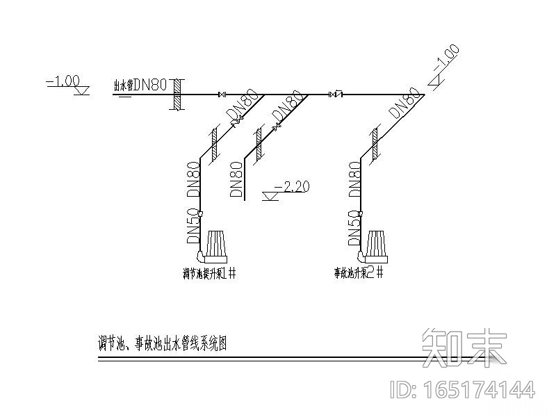 50吨药厂废水处理全套CAD图（CAD,24张）cad施工图下载【ID:165174144】