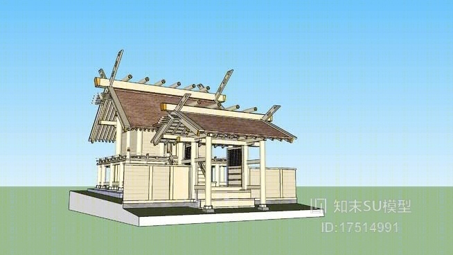 景观小建筑SU模型下载【ID:618144757】