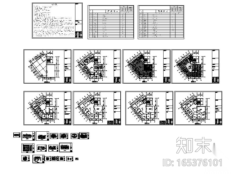 [兰州]某法庭办公空间装修图施工图下载【ID:165376101】