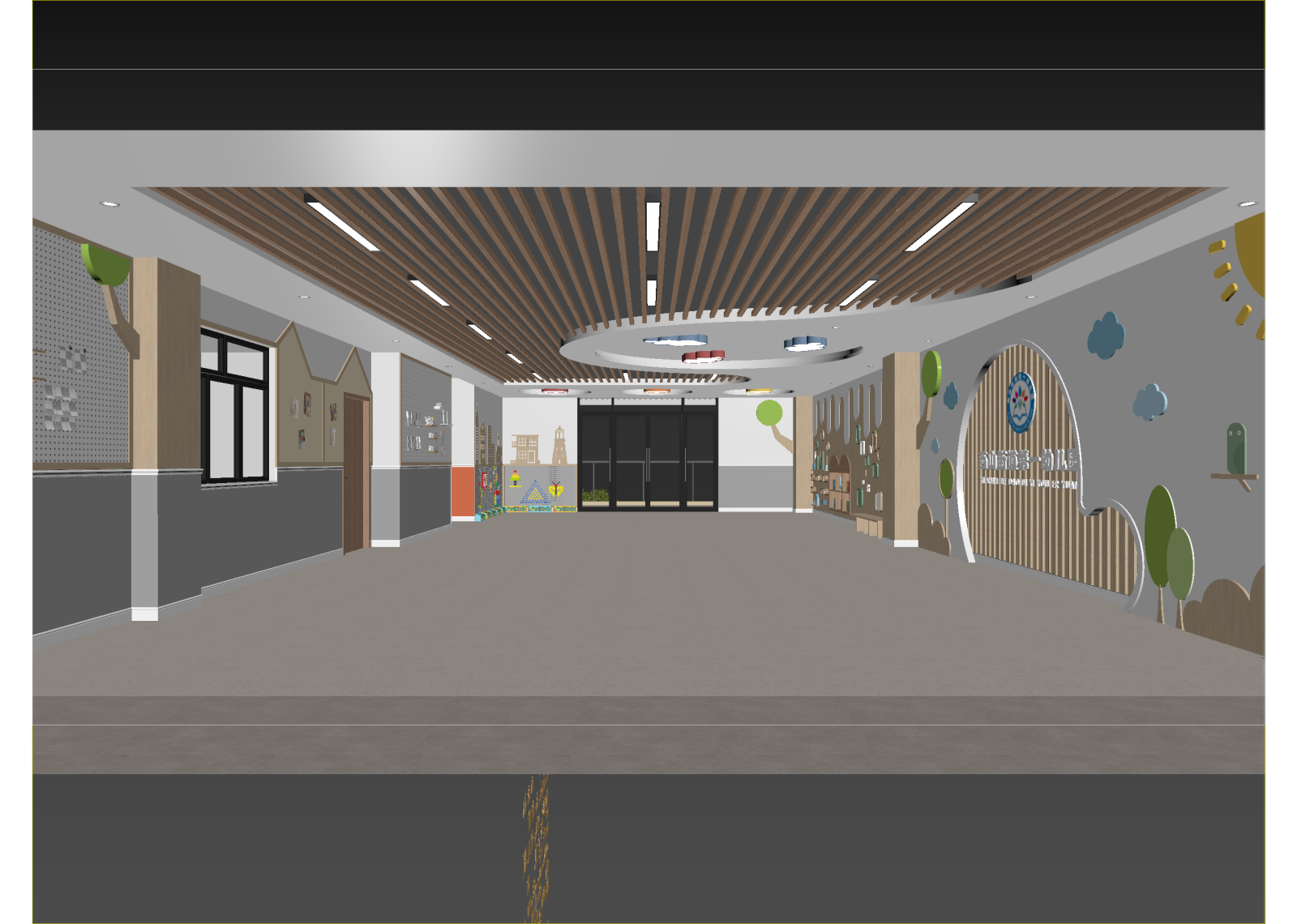现代儿童乐园3D模型下载【ID:1214833328】
