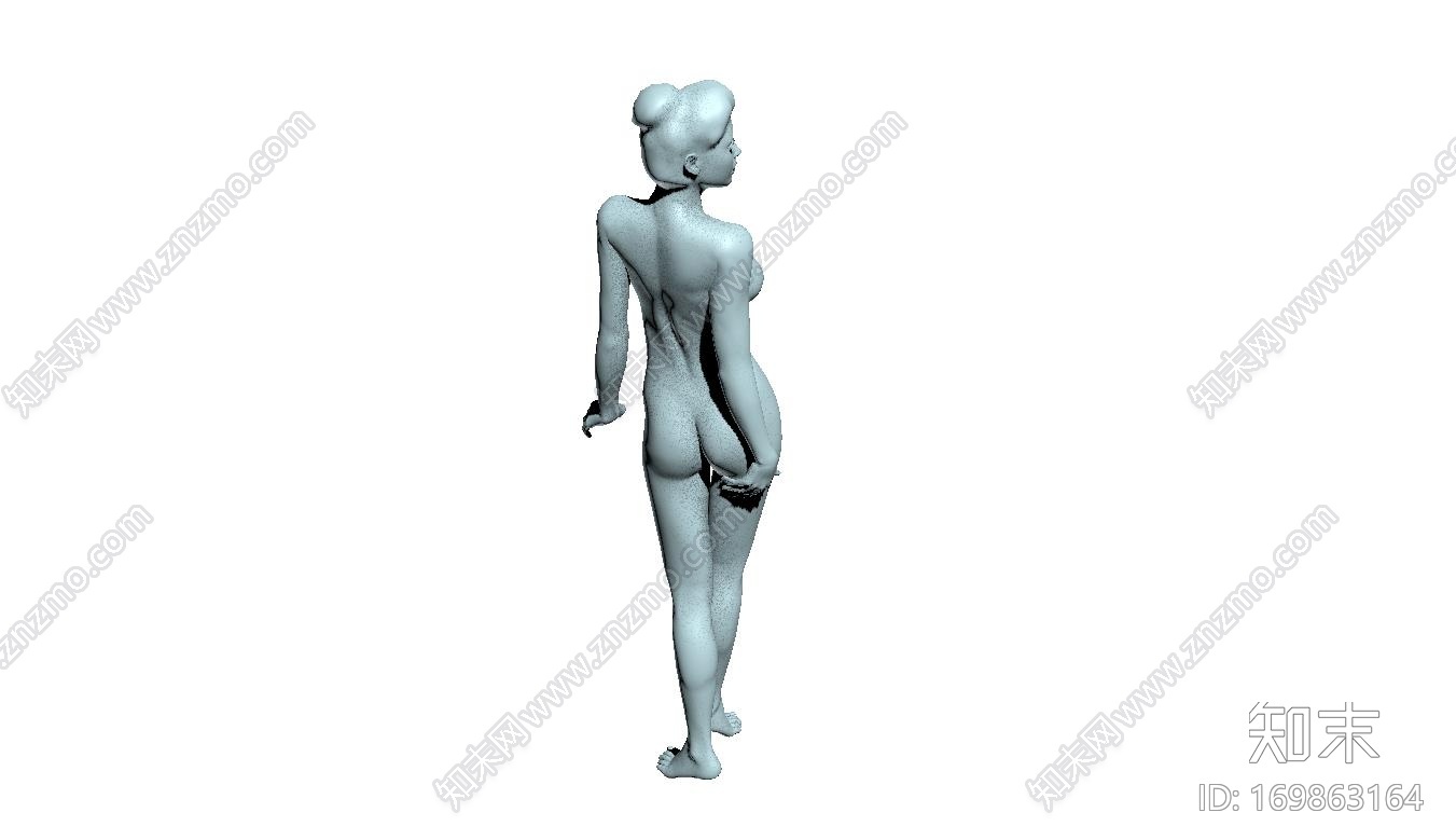 性感裸体女孩3d打印模型下载【ID:169863164】
