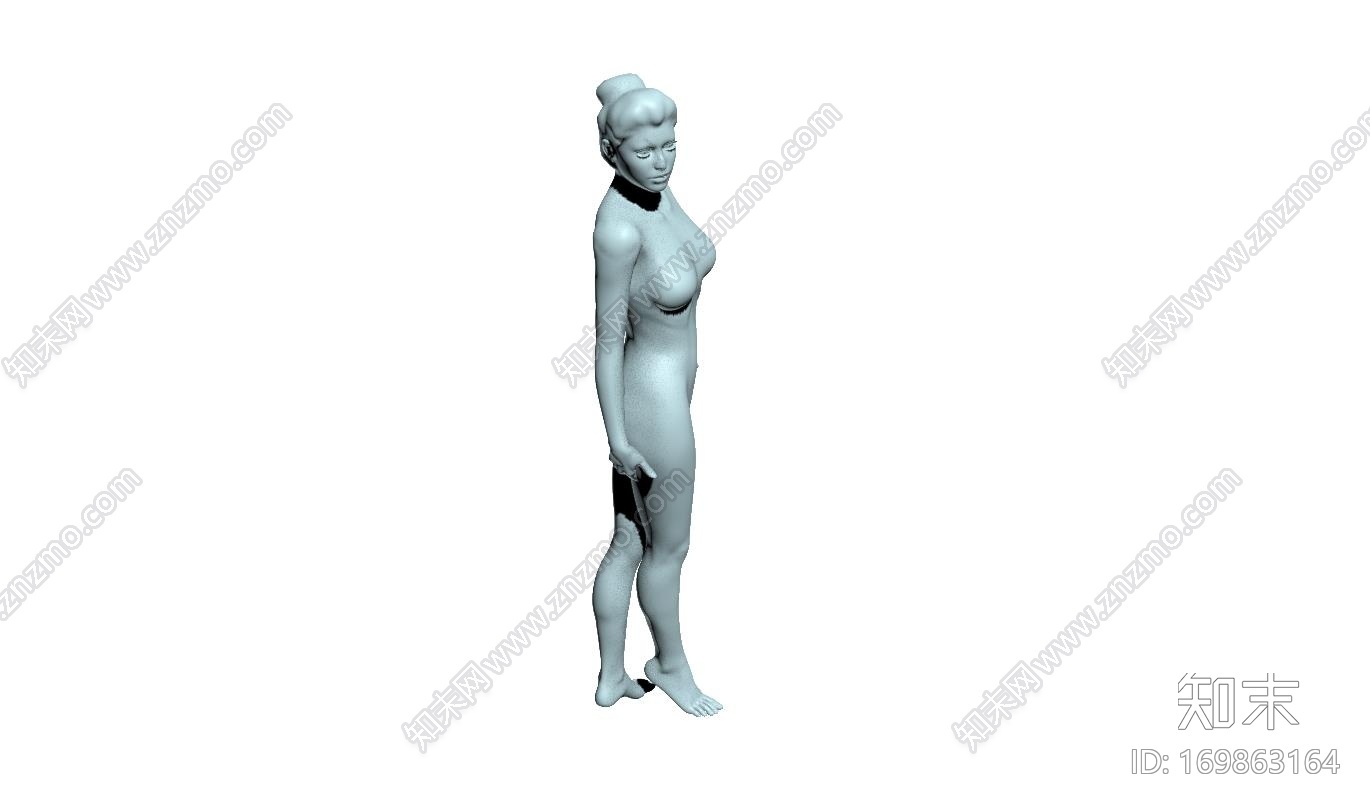 性感裸体女孩3d打印模型下载【ID:169863164】