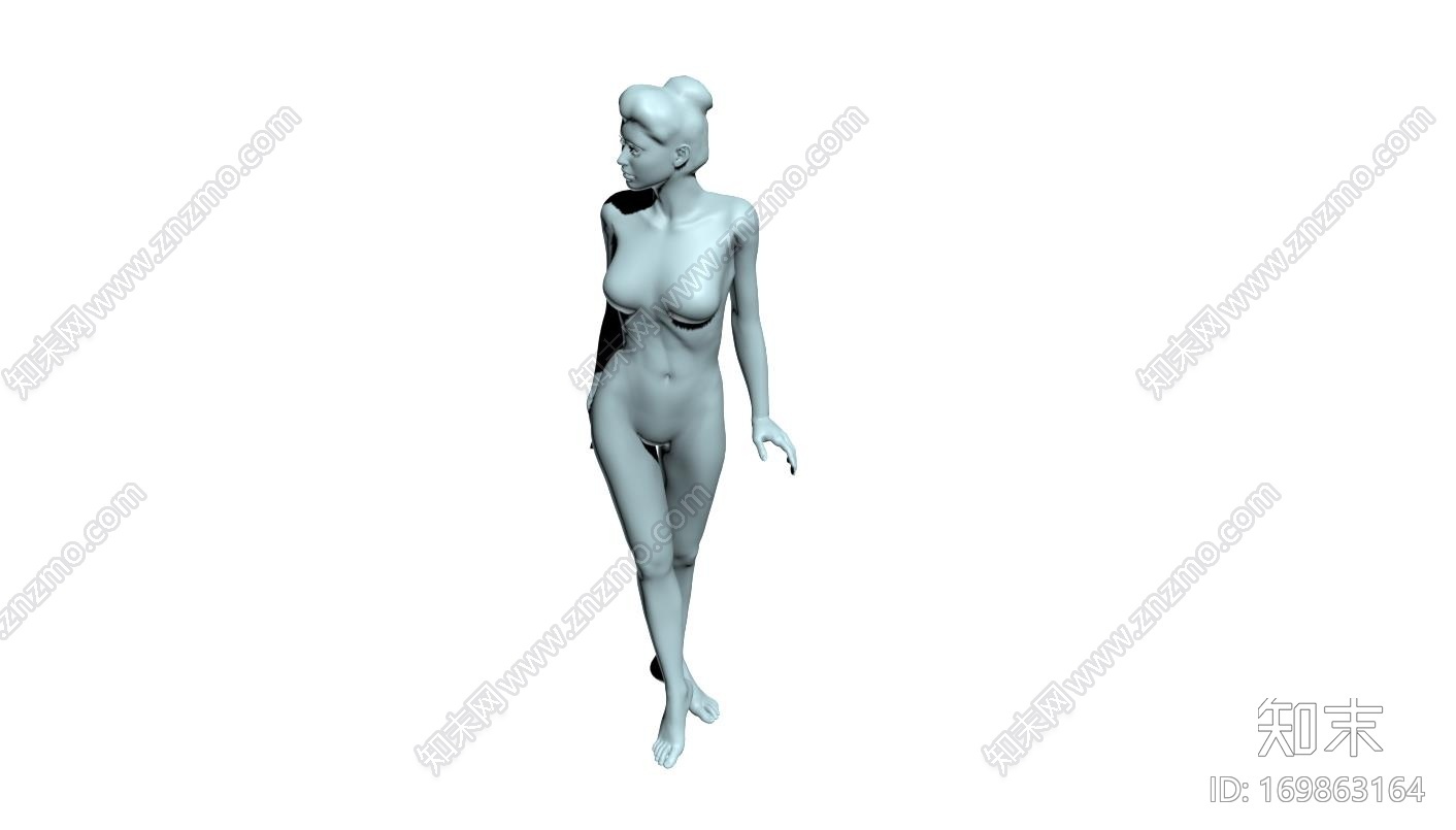 性感裸体女孩3d打印模型下载【ID:169863164】