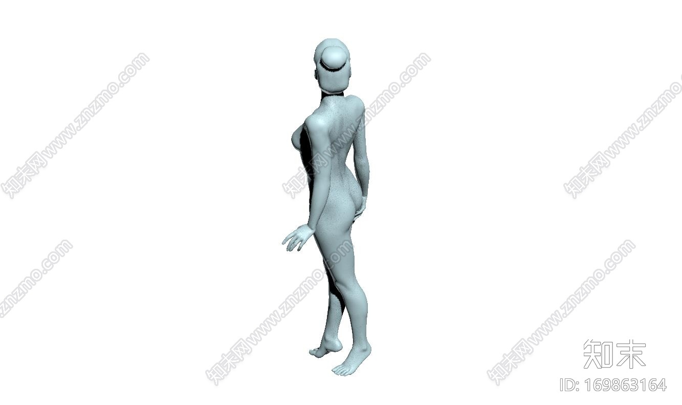 性感裸体女孩3d打印模型下载【ID:169863164】