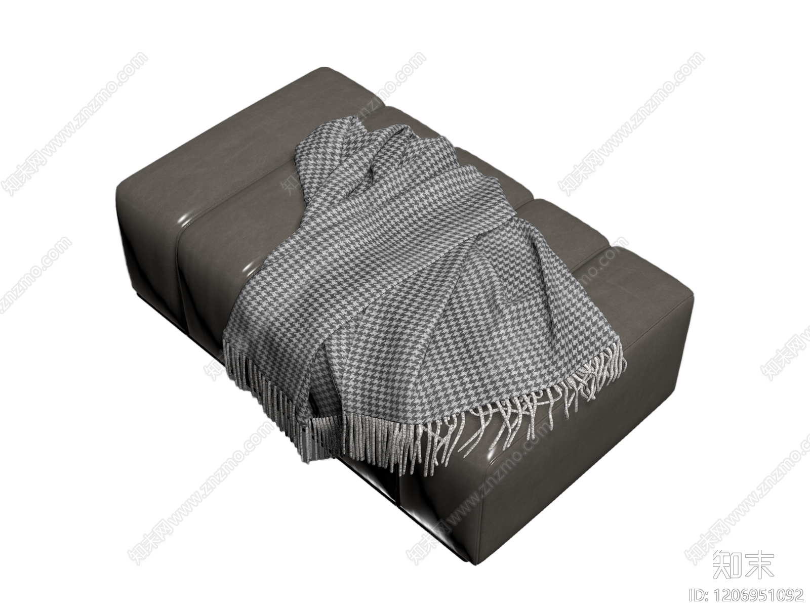 带毯脚凳家具3D模型下载【ID:1206951092】