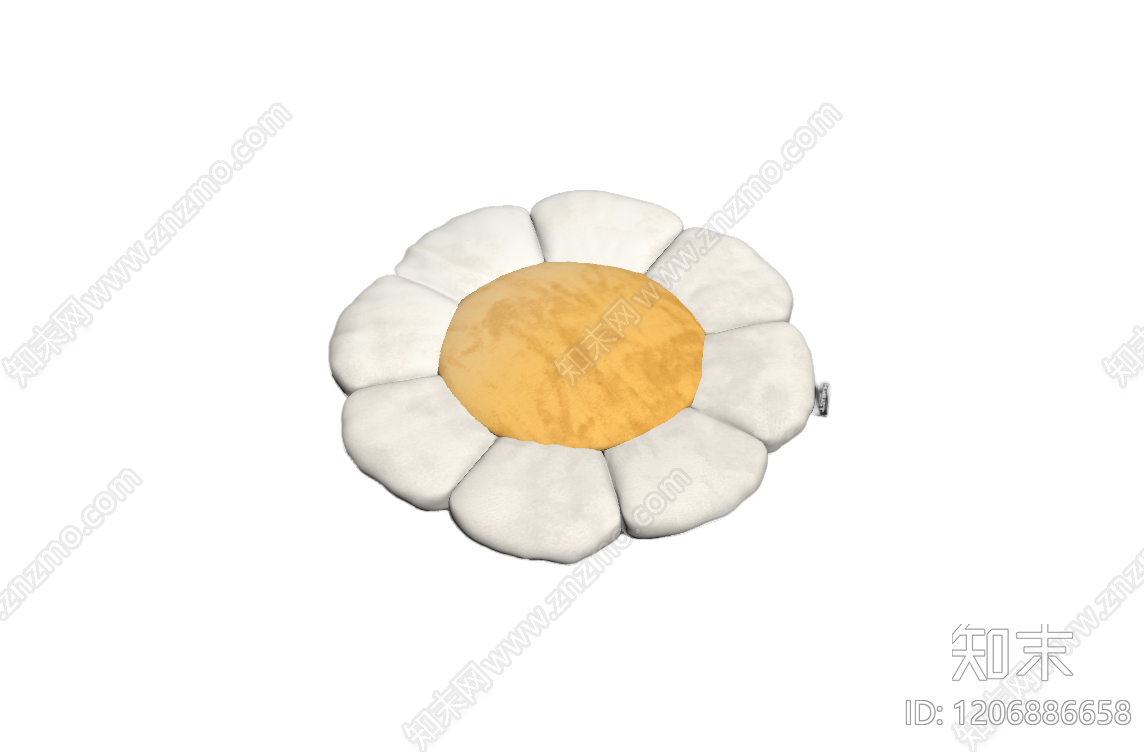 雏菊造型坐垫装饰3D模型下载【ID:1206886658】