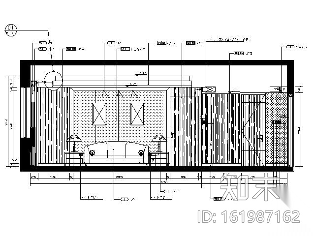 五星酒店总经理套房施工图cad施工图下载【ID:161987162】