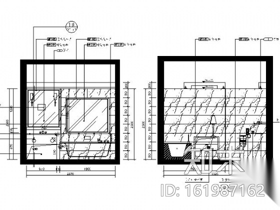 五星酒店总经理套房施工图cad施工图下载【ID:161987162】