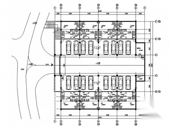 [广州]某二十六层办公楼竖明横隐框玻璃幕墙建筑施工图cad施工图下载【ID:166815153】