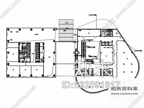 施工图上海某现代风综合办公楼电梯间及卫生间室内装修施工图含效果施工图下载【ID:532091817】