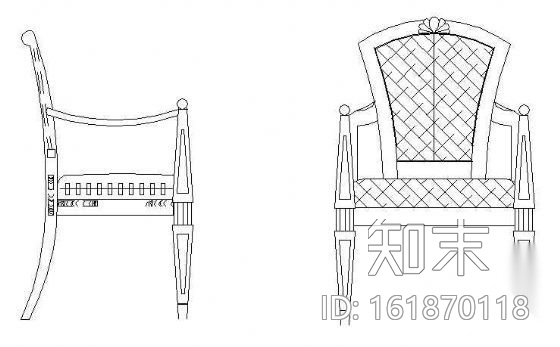 座椅图块1cad施工图下载【ID:161870118】
