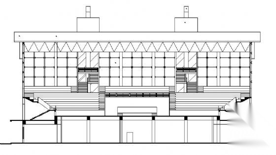 某二层体育馆建筑施工图施工图下载【ID:151672165】