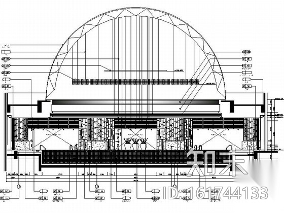 [西安]时尚华贵高档商务五星级酒店游泳池区装修施工图（...cad施工图下载【ID:161744133】