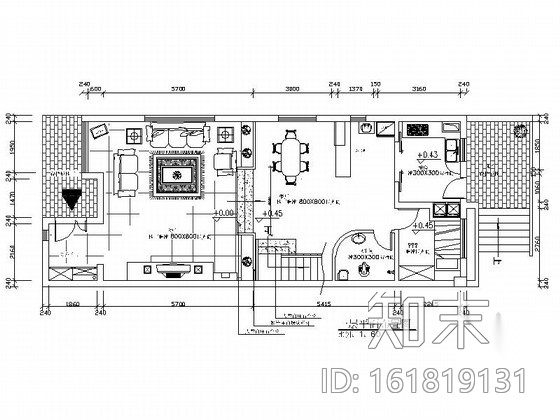 [北京]房地产上市公司作品现代简约别墅室内设计施工图cad施工图下载【ID:161819131】