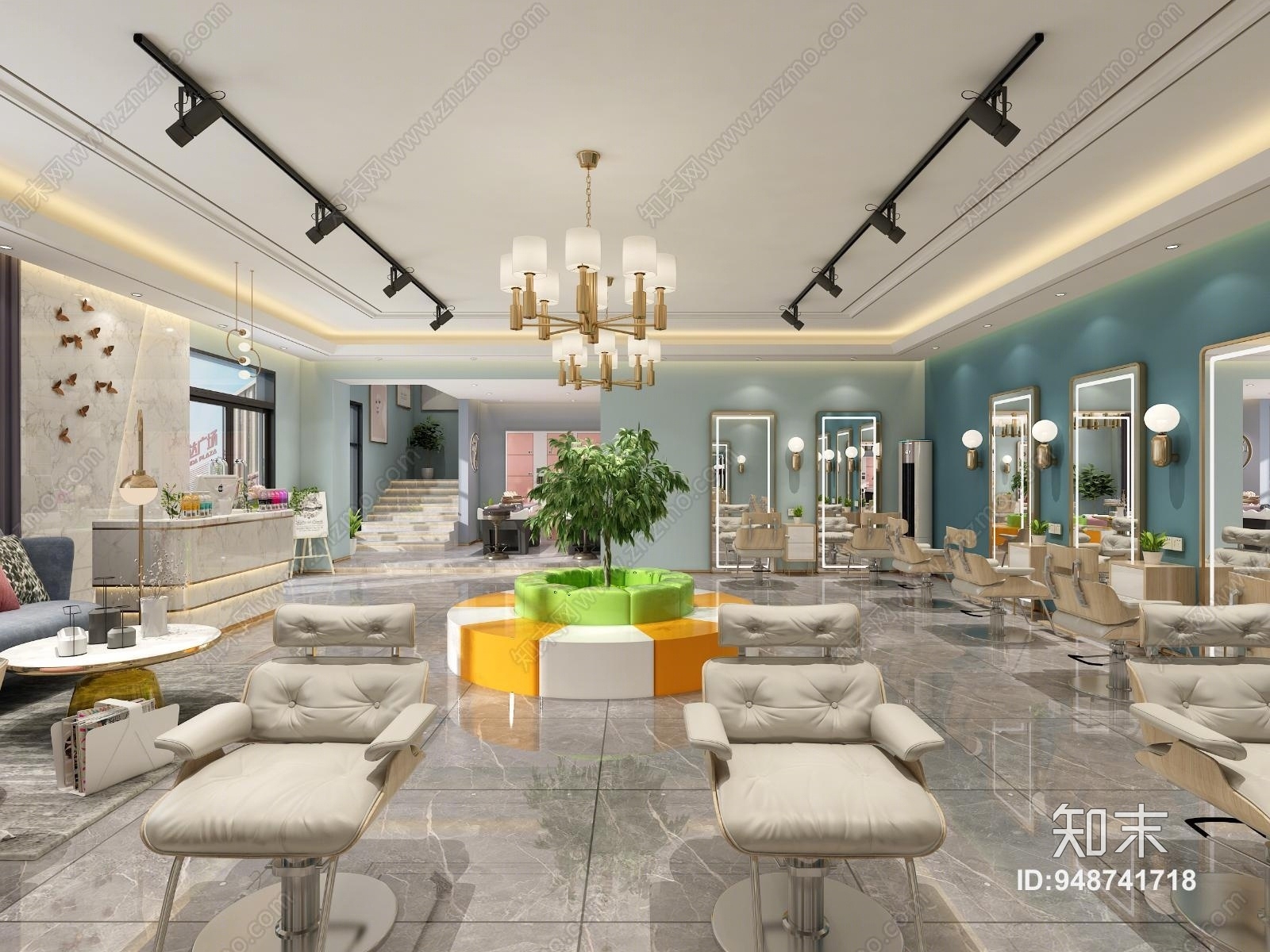 现代理发店3D模型下载【ID:948741718】