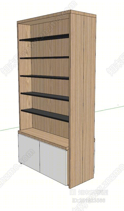 现代风格展示柜SU模型下载【ID:251923566】