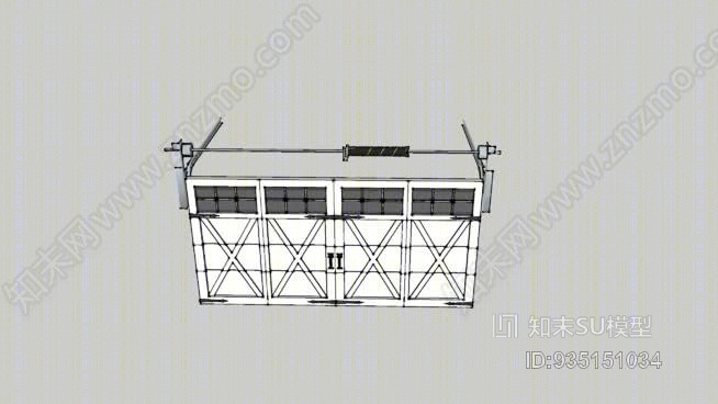 车库门马车房8SU模型下载【ID:935151034】