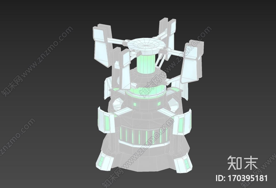 卡通护盾发电机CG模型下载【ID:170395181】