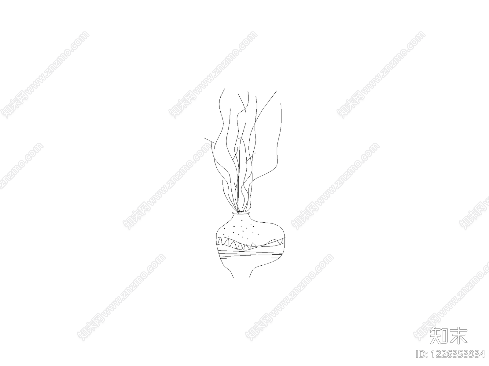 现代摆件CAD图纸