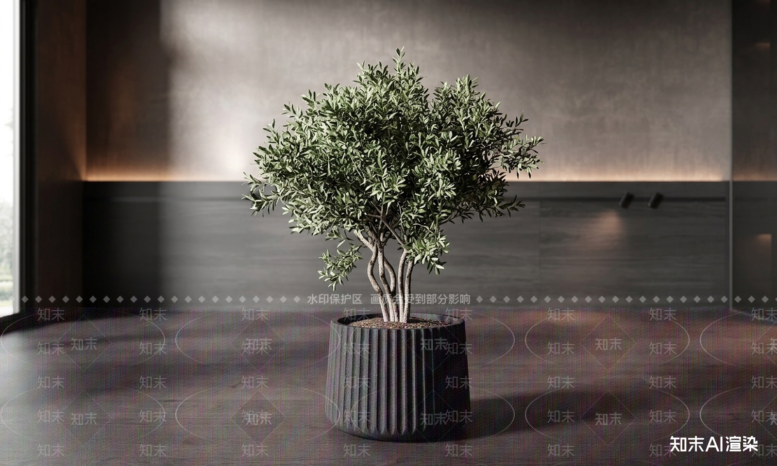 小型盆栽绿植盆栽3D模型下载【ID:1227358079】