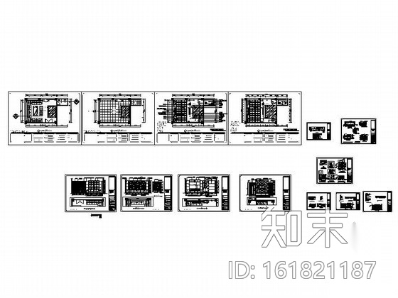 经典KTV包厢室内装修图cad施工图下载【ID:161821187】