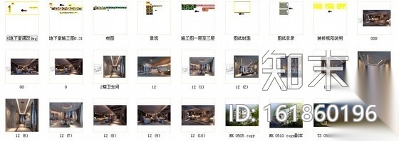 [福州]主题公园简欧三层别墅装修图（含效果）施工图下载【ID:161860196】