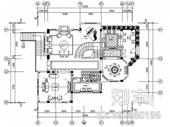 [福州]主题公园简欧三层别墅装修图（含效果）施工图下载【ID:161860196】