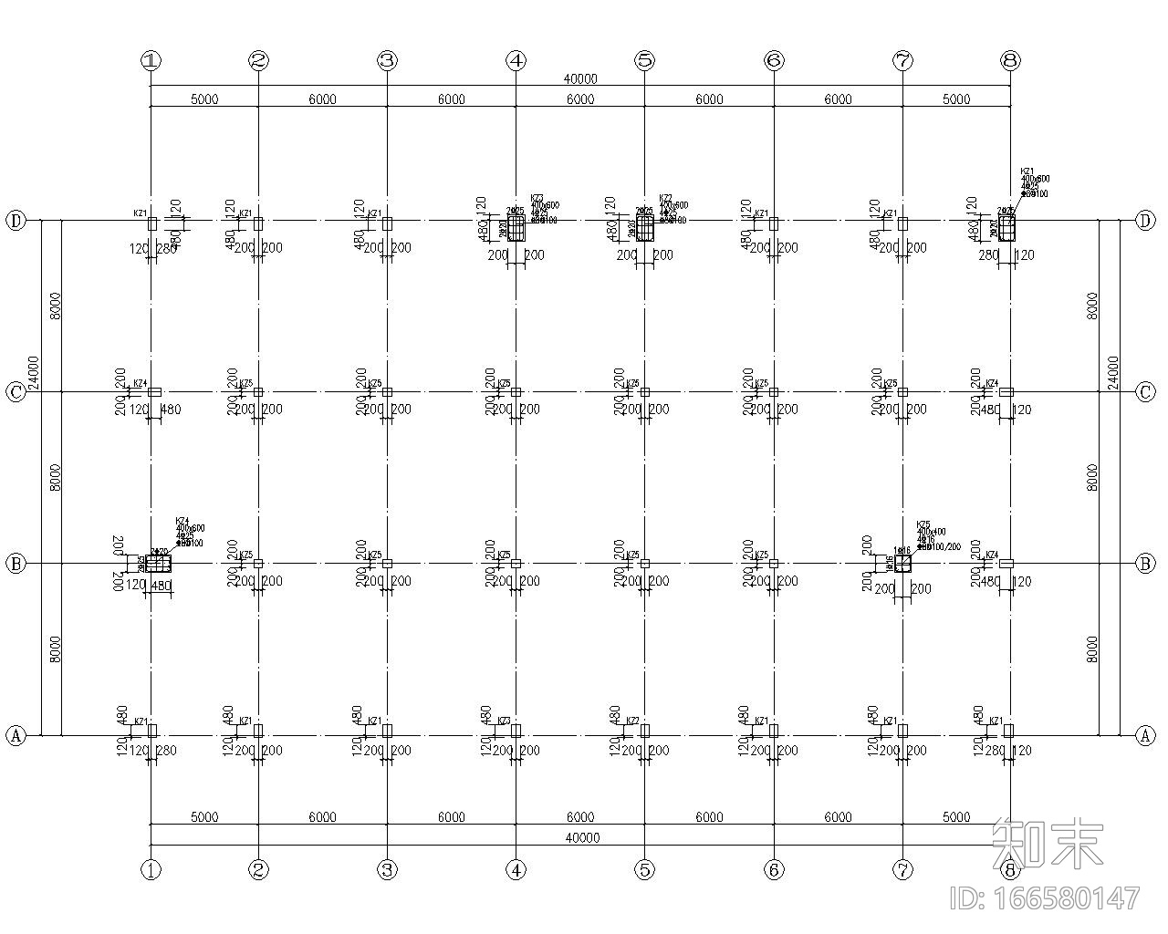 厂房29米跨度钢结构设计施工图（CAD）cad施工图下载【ID:166580147】