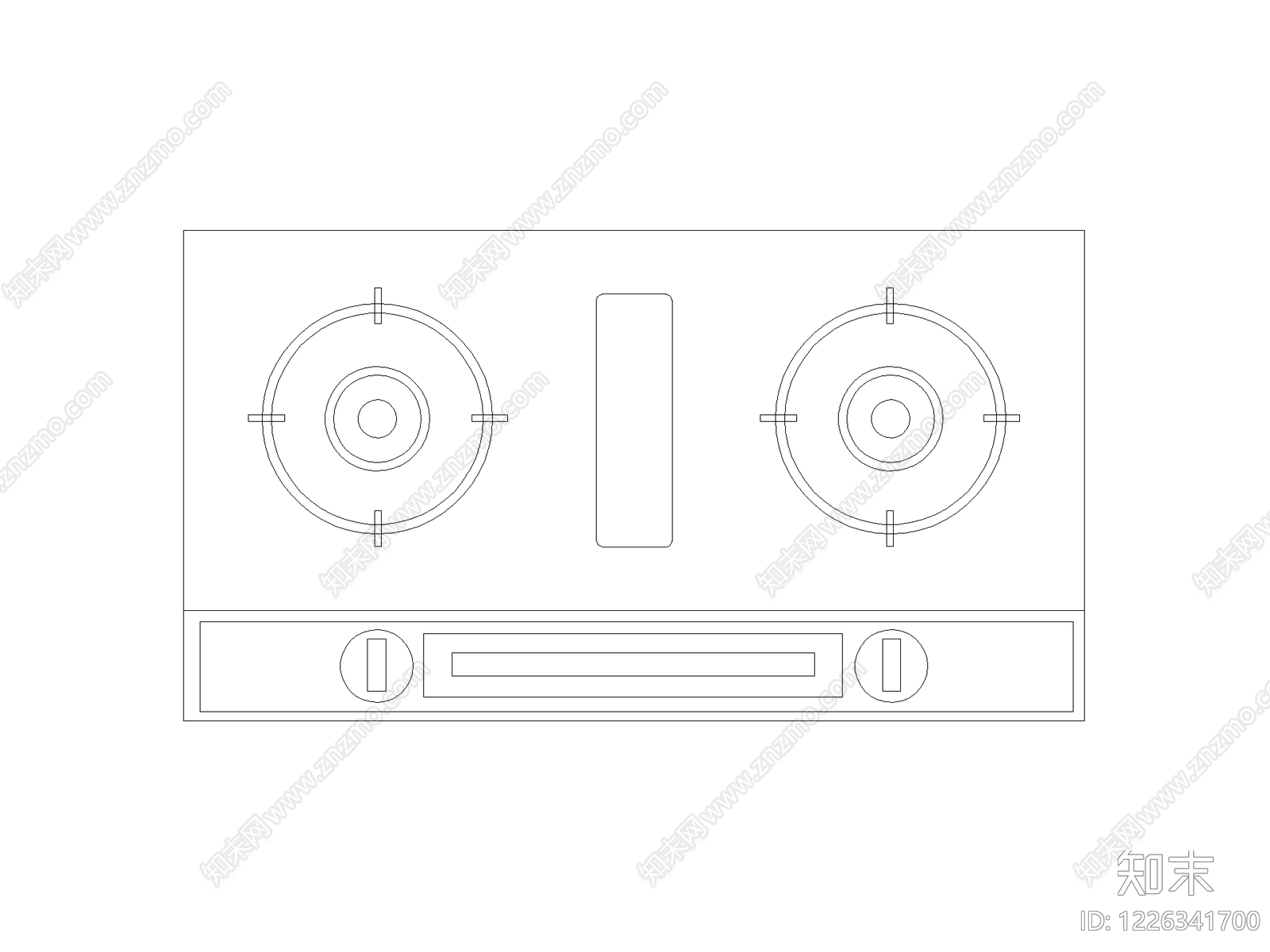 厨房设施cad施工图下载【ID:1226341700】