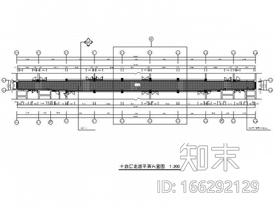 走道装修设计图cad施工图下载【ID:166292129】