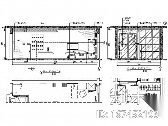 [广州]南湖某花园洋房A户型室内装修图（含选材表）cad施工图下载【ID:167452193】