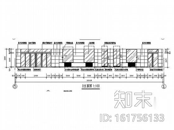 [安徽]某大型办公服务大厅室内设计CAD施工图cad施工图下载【ID:161756133】