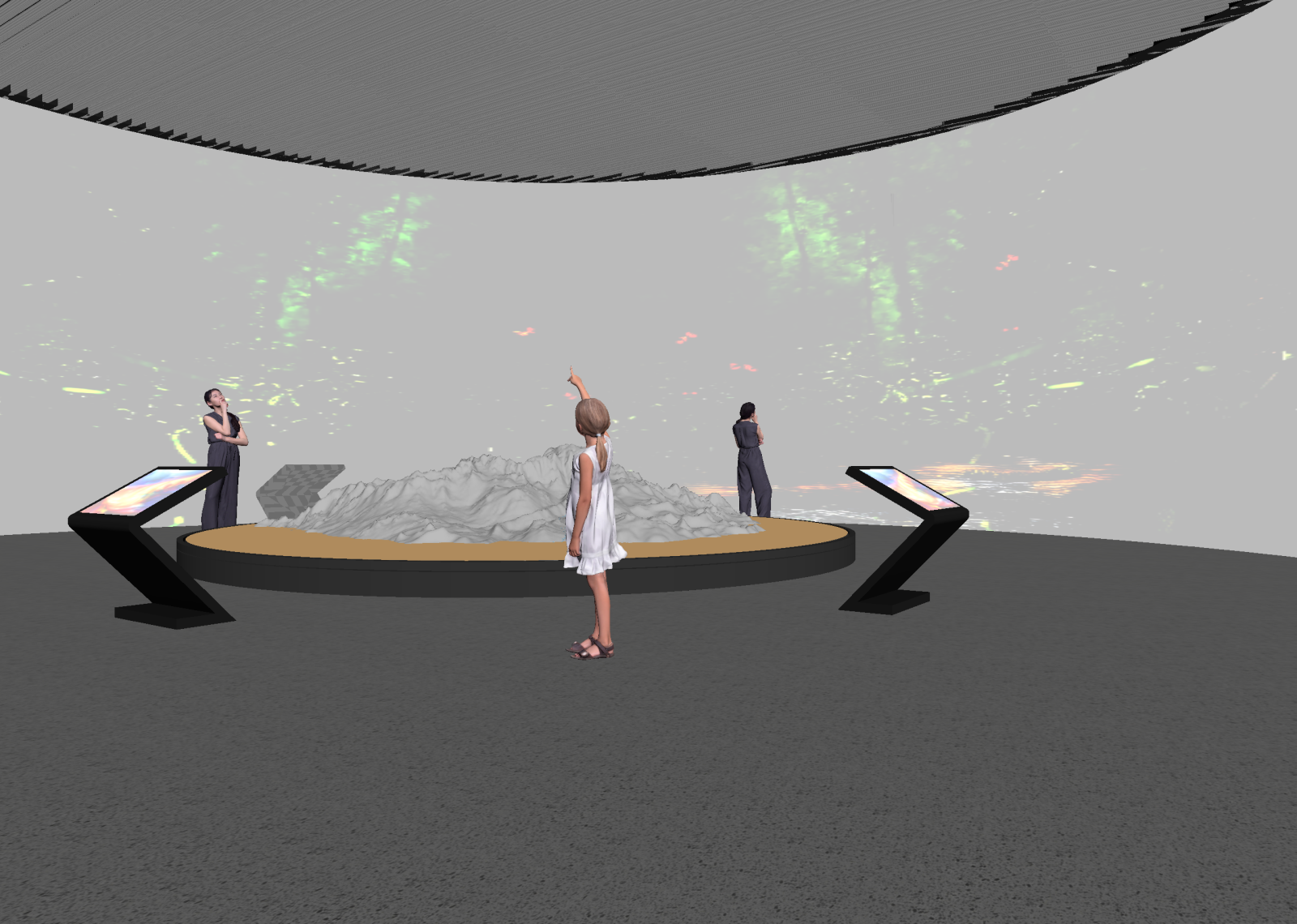 现代科技展厅3D模型下载【ID:1214620821】