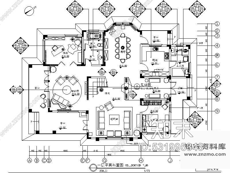 施工图安徽某双层别墅精装样板房施工图下载【ID:531995343】