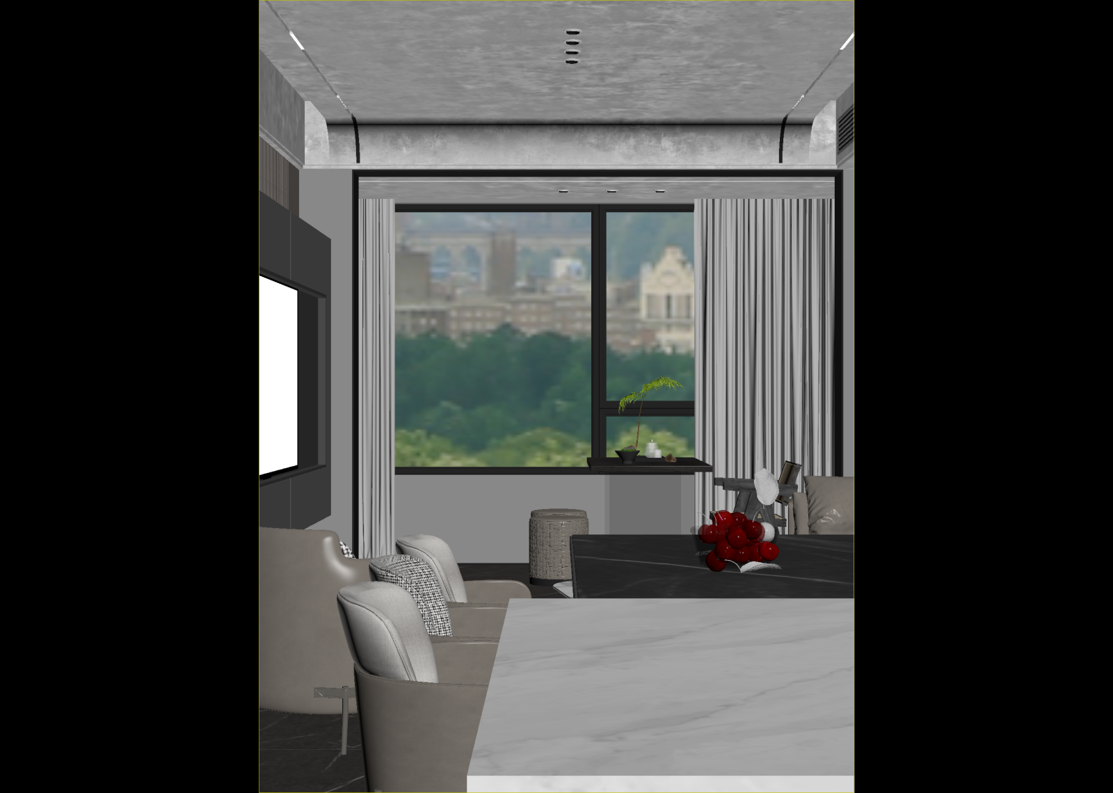 现代酒店客房3D模型下载【ID:1215126260】