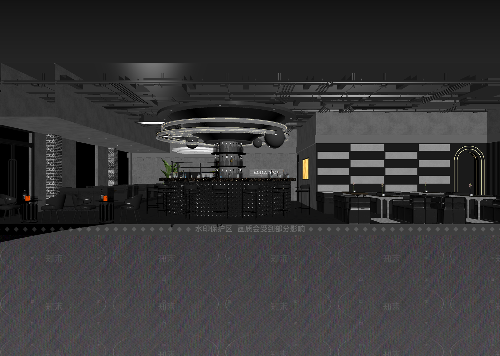 现代酒吧3D模型下载【ID:1214963737】
