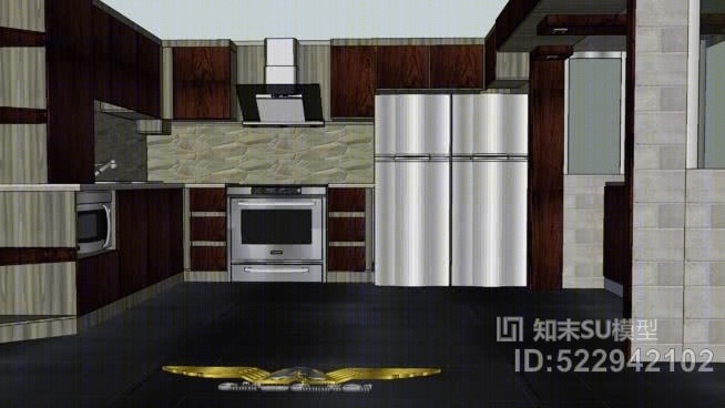 坐飞机的厨柜设计SU模型下载【ID:522942102】