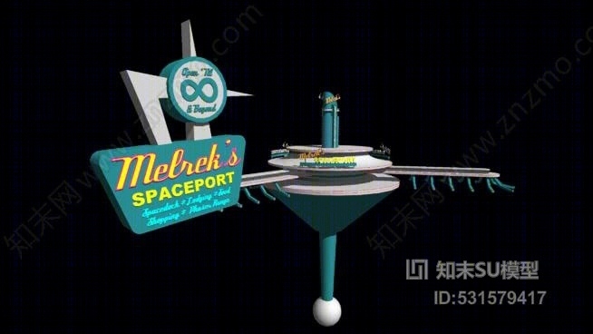梅雷克空间站SU模型下载【ID:531579417】