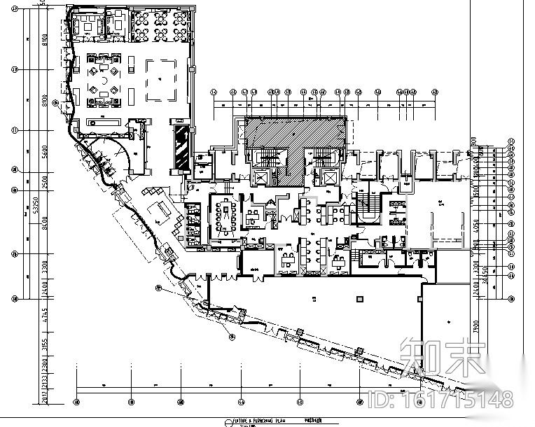 [上海]现代风格售楼空间设计施工图（附效果图）cad施工图下载【ID:161715148】
