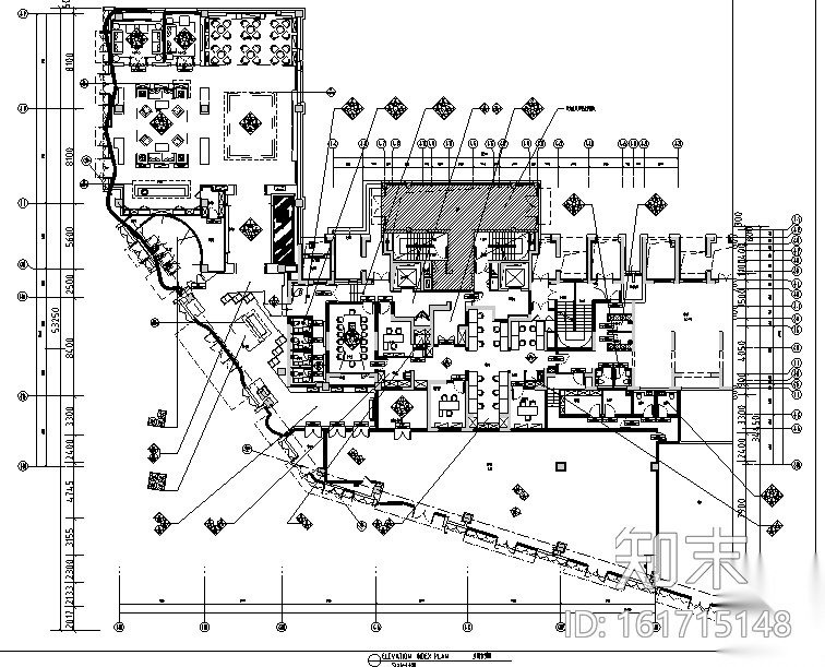[上海]现代风格售楼空间设计施工图（附效果图）cad施工图下载【ID:161715148】