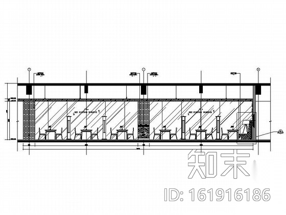 [重庆]五星级温泉酒店高档特色餐厅装修施工图cad施工图下载【ID:161916186】