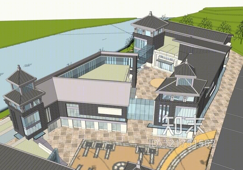 草原风民俗风情度假村SU模型下载【ID:321751562】