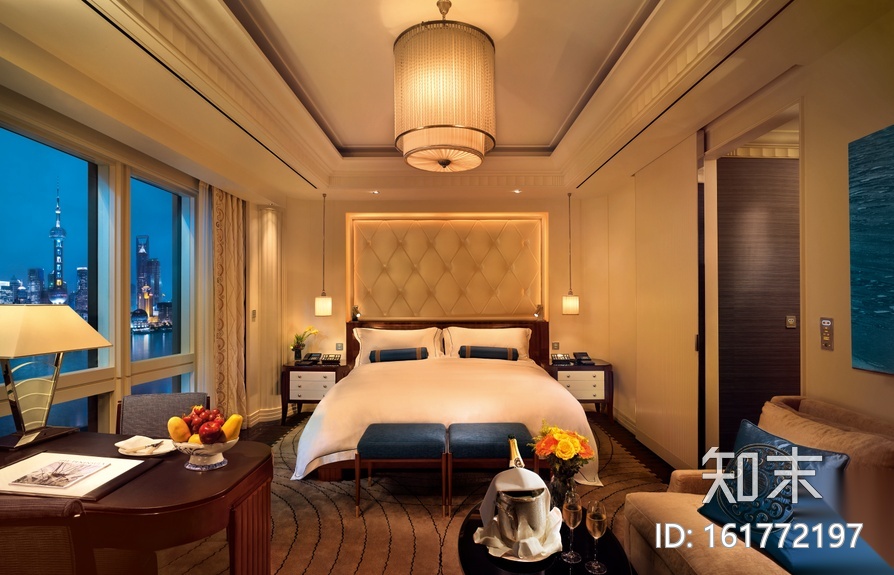 [上海]高端度假酒店全套设计CAD施工图（含实景图）cad施工图下载【ID:161772197】