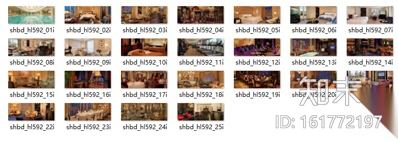 [上海]高端度假酒店全套设计CAD施工图（含实景图）cad施工图下载【ID:161772197】