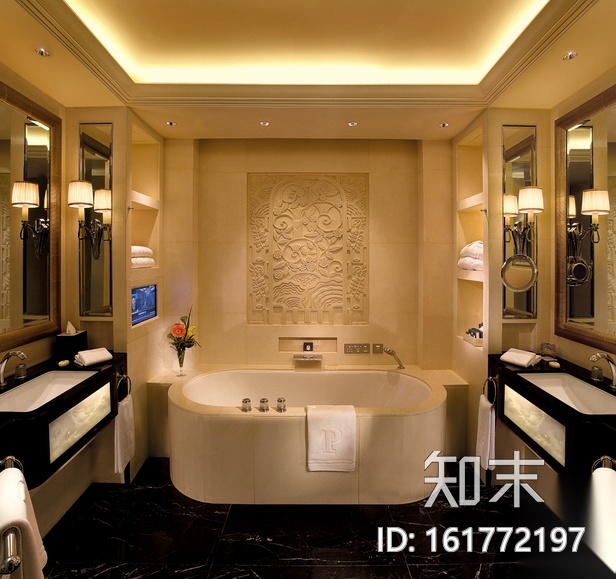 [上海]高端度假酒店全套设计CAD施工图（含实景图）cad施工图下载【ID:161772197】