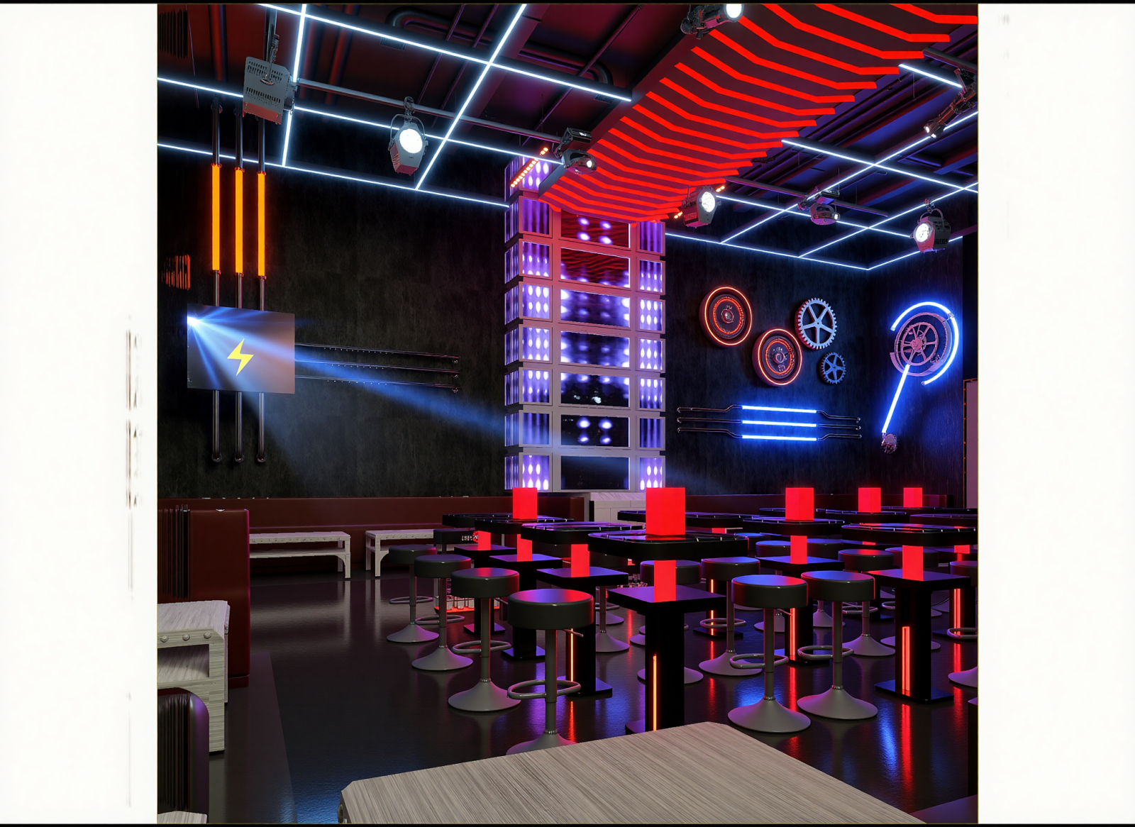 工业酒吧3D模型下载【ID:1215056674】