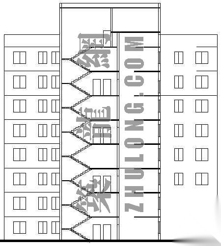 某住宅楼平面立面设计方案（5）cad施工图下载【ID:149854168】