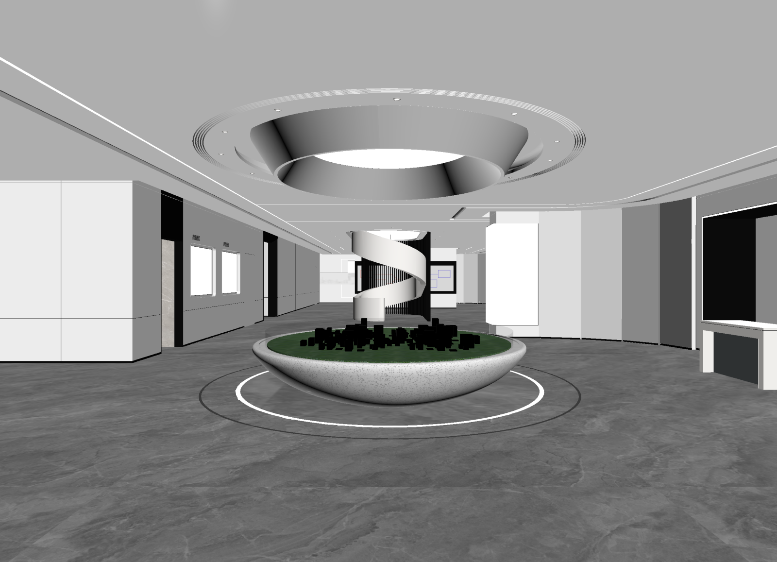 现代科技展厅3D模型下载【ID:1214568663】