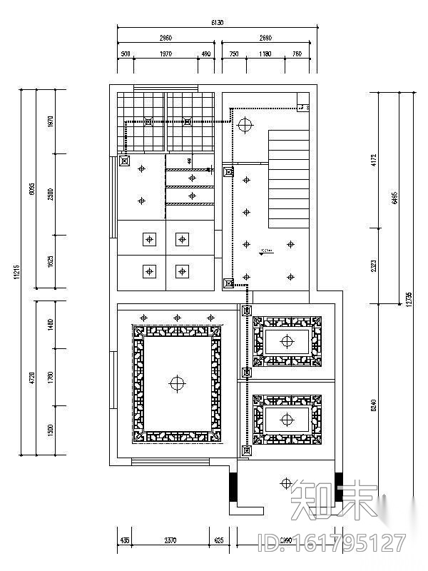 [内蒙古]铁观音茶艺馆装修图cad施工图下载【ID:161795127】