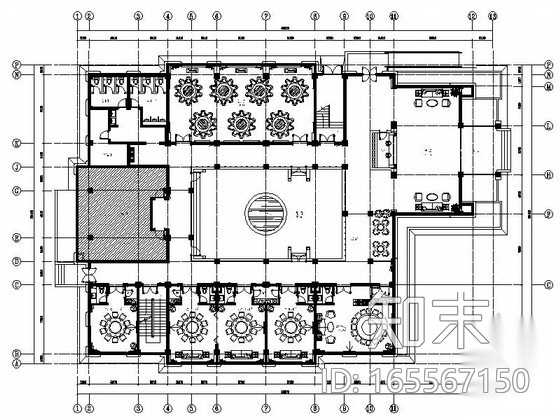 [江苏]生态园高档中式会所室内装修图（含效果）cad施工图下载【ID:165567150】